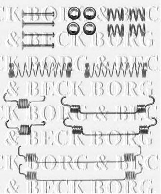 BORG & BECK bbk6166 -  Комплектующие, колодки дискового тормоза